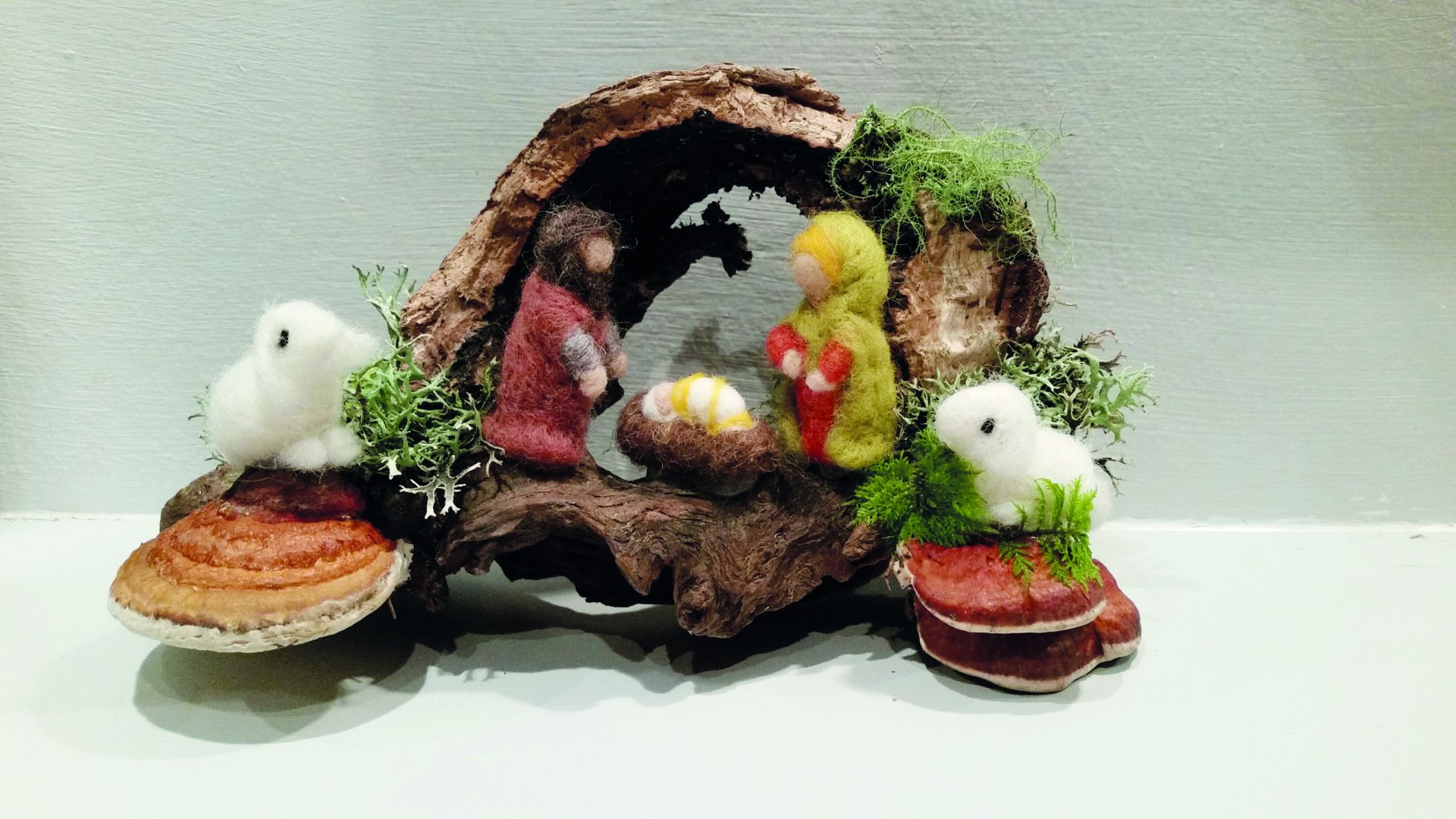 Weihnachtliches Filzen mit der Nadel